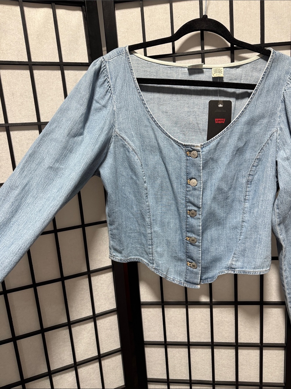 Levi’s Corset Daryn Denim Top Size XL NWT - Picture 10 of 14